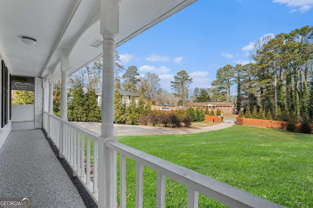 view of balcony