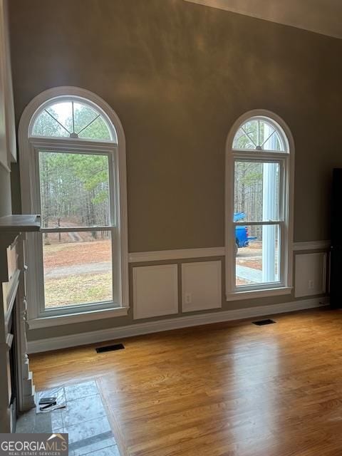 interior space with light wood-type flooring