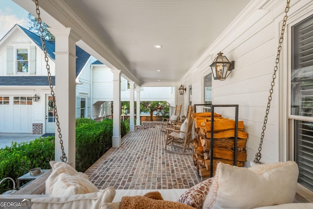 view of patio / terrace featuring a porch