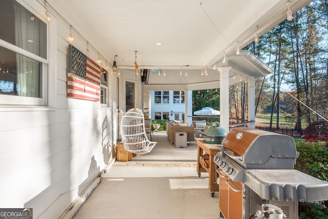 view of patio / terrace with grilling area