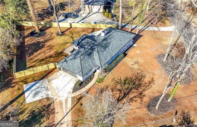 birds eye view of property