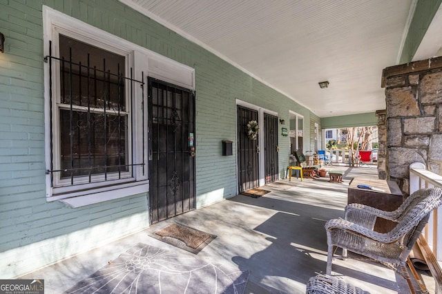 view of patio / terrace featuring a porch