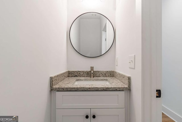 bathroom featuring vanity