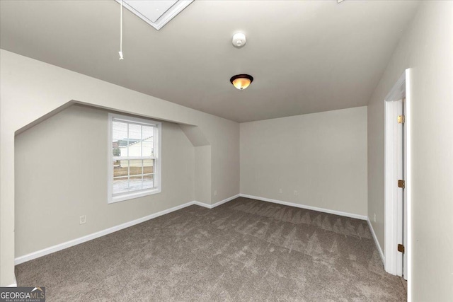 bonus room featuring carpet flooring