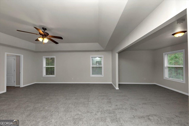 additional living space with carpet floors and a healthy amount of sunlight