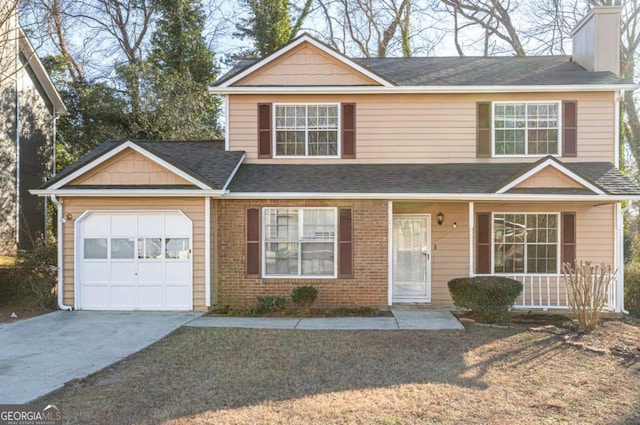 view of front of home featuring a garage