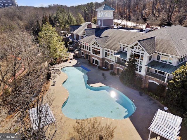 birds eye view of property