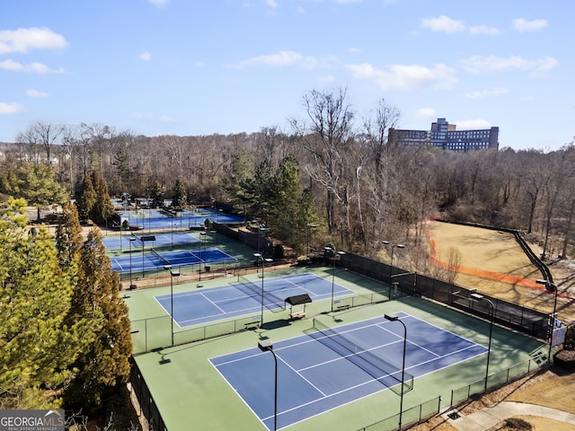 view of sport court