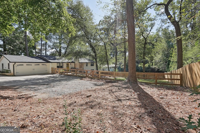 view of front of home featuring a garage