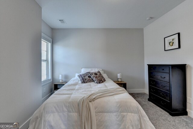 bedroom with carpet flooring