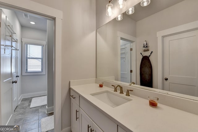 bathroom featuring vanity