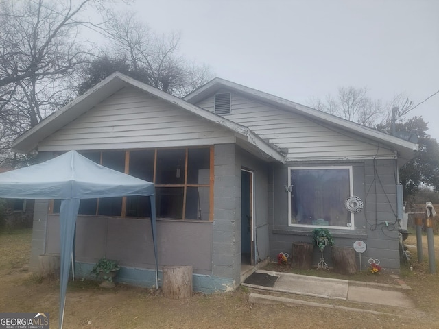 view of bungalow-style home