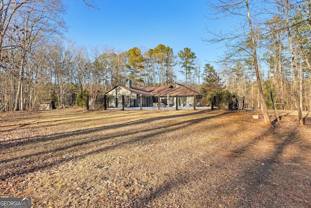 view of front of property