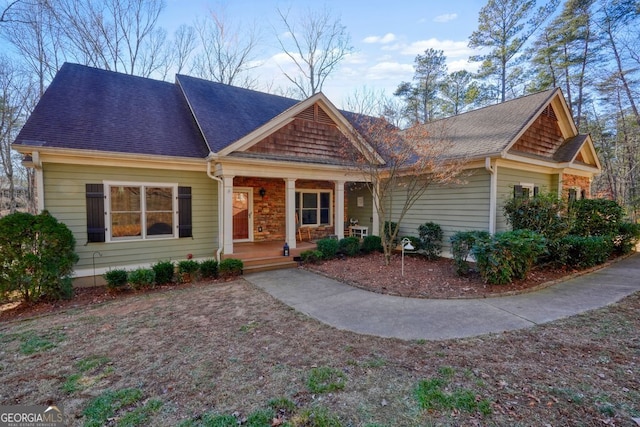 view of front of house featuring a porch