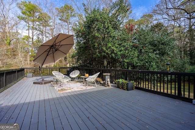 view of deck