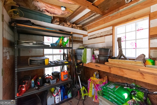 view of storage room