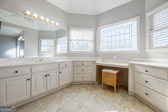 bathroom with vanity