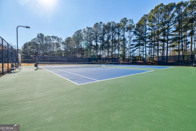 view of sport court