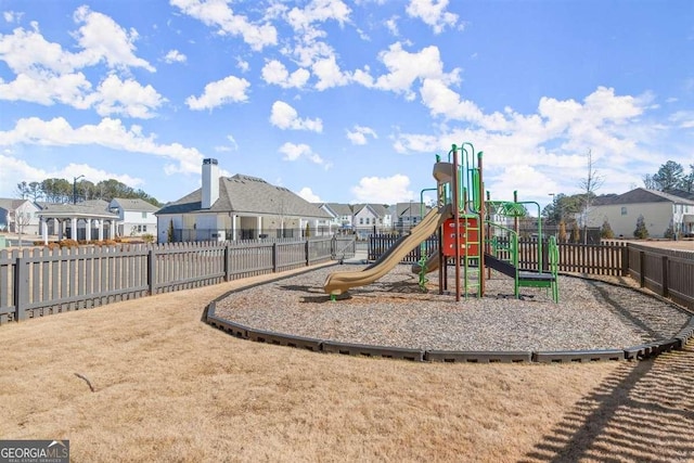 view of jungle gym