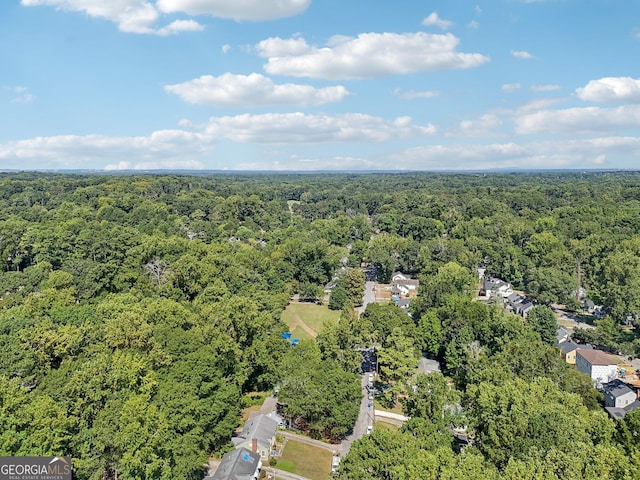 aerial view with a view of trees