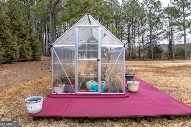 view of greenhouse