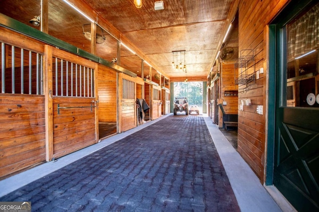 view of horse barn