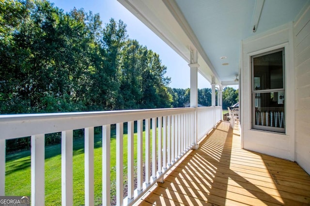 view of balcony