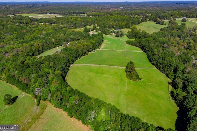 105 Fuller Dr, Carrollton, GA 30117 - drone / aerial view featuring a forest view