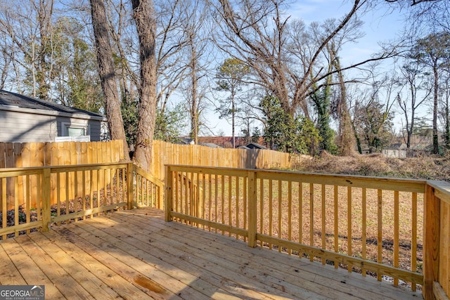 view of wooden terrace