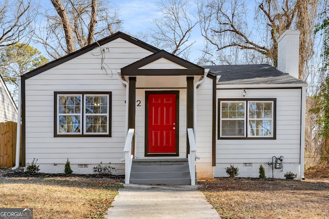 view of front of home