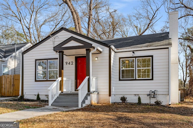 view of ranch-style home