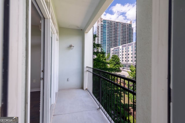 view of balcony