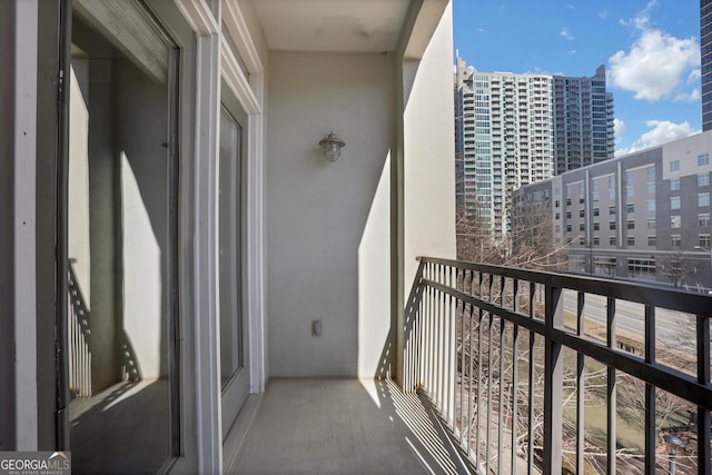 view of balcony