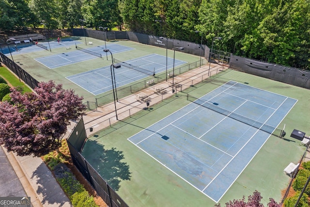 view of tennis court