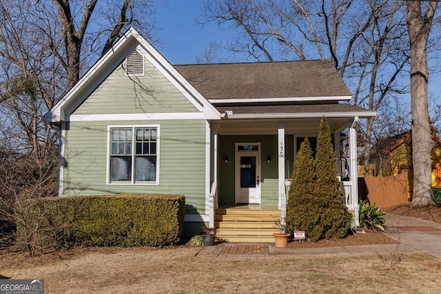 view of bungalow