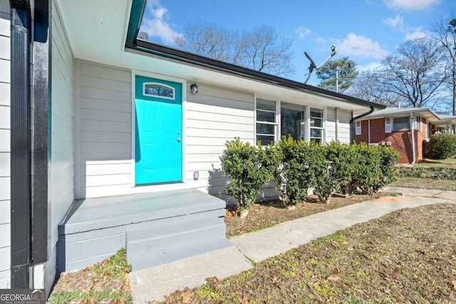 view of property entrance