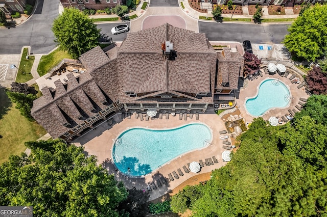 birds eye view of property