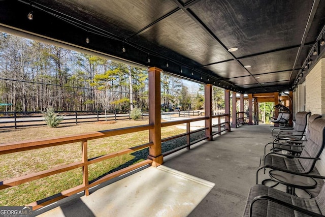 view of sunroom