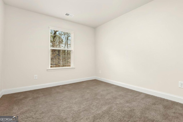 view of carpeted empty room