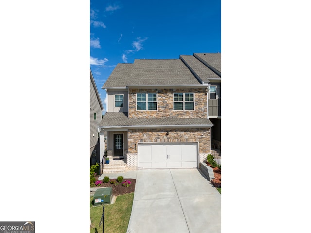 view of front of house featuring a garage