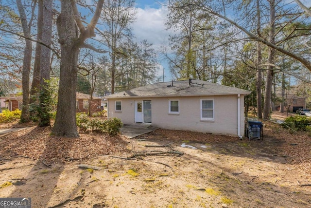 back of house featuring a patio area