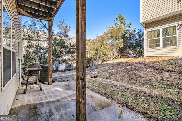 view of yard with a patio