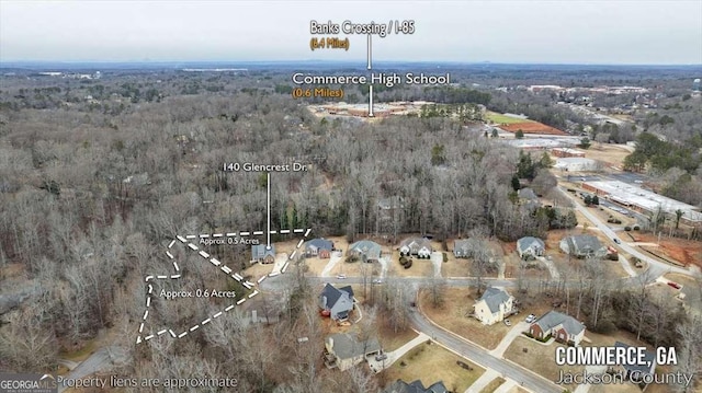 birds eye view of property