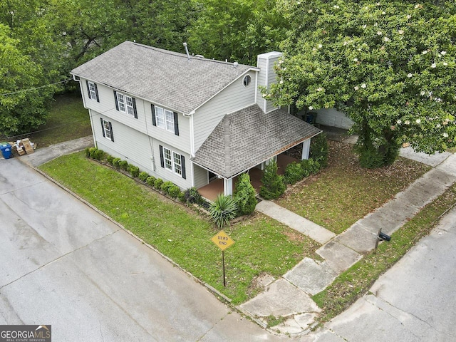 birds eye view of property