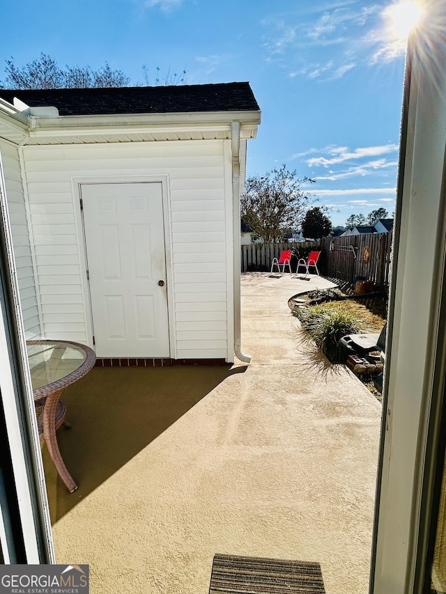 view of outbuilding