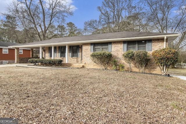 view of ranch-style house