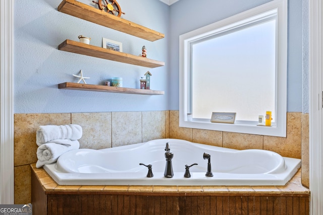 bathroom with a bathing tub