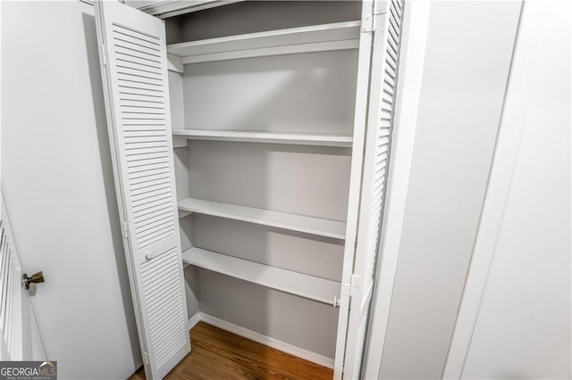 view of closet