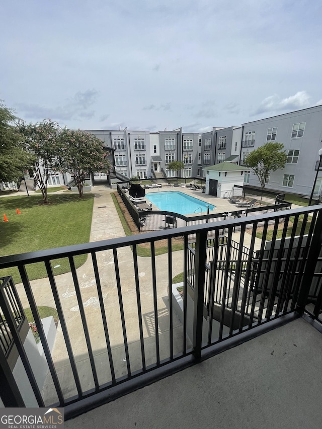 view of balcony