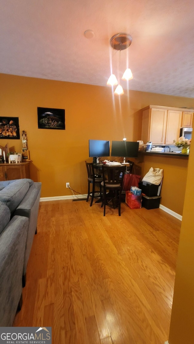 dining room featuring light hardwood / wood-style floors